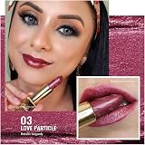 Oulac Metallic Shine Glitter Lipstick Purple High Impact Lipcolor 4.3 g view 2