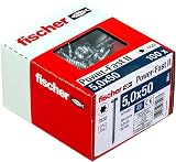 fischer Power-Fast II 5.0 x 50 mm Chipboard Screws TX Pan Head 100