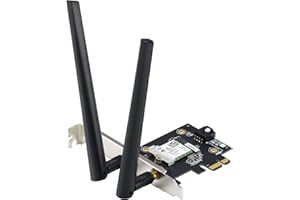 ASUS AX1800 PCIe WiFi Adapter (PCE-AX1800) - WiFi 6, Bluetooth 5.2, Ultra-Low Latency Wireless, 2 External Antenna, up to 180