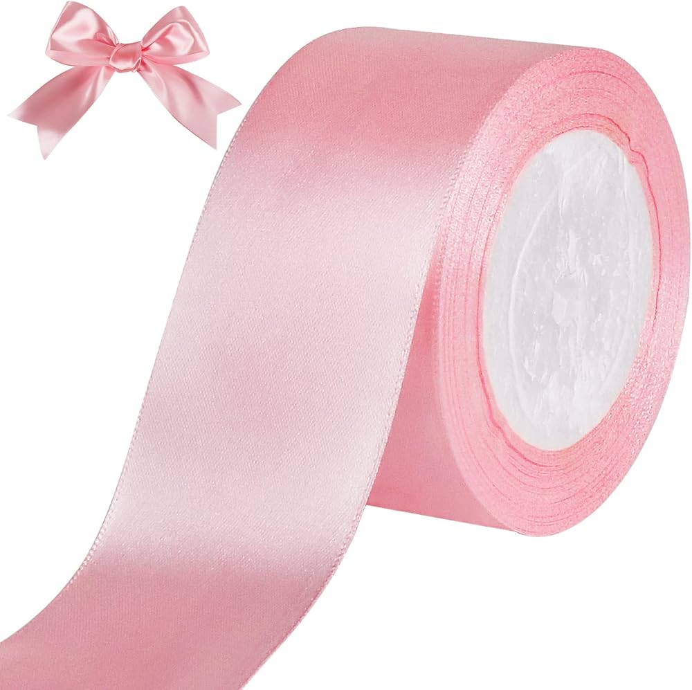 tenn well Pink Satin Ribbon 50mm x 22m Gift Wrapping Crafting