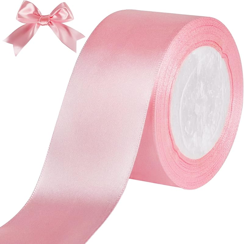tenn well Pink Satin Ribbon 50mm x 22m Gift Wrapping Crafting