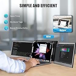 Alecewey P2 PRO Triple Portable Monitor for Laptop