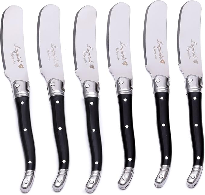 FlyingColors Laguiole Butter Spreaders Knife Set. Stainless Steel