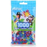 Perler Beads Fuse Beads for Crafts, 1000pcs, Multicolor Glitter, Small