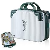 Bincoo Coffee Maker Travel Case for Barista Espresso Machine Travel Case Waterproof-Coffee Maker Storage Box with Comfortable Hand Hold Belt, Suitable for Travelling, Office, Camping (White and green)