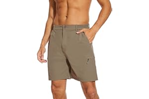 NATUVENIX Hiking Shorts Men, Quick-Dry Fishing Shorts for Men Lightweight Stretch Work Shorts Causal Travel