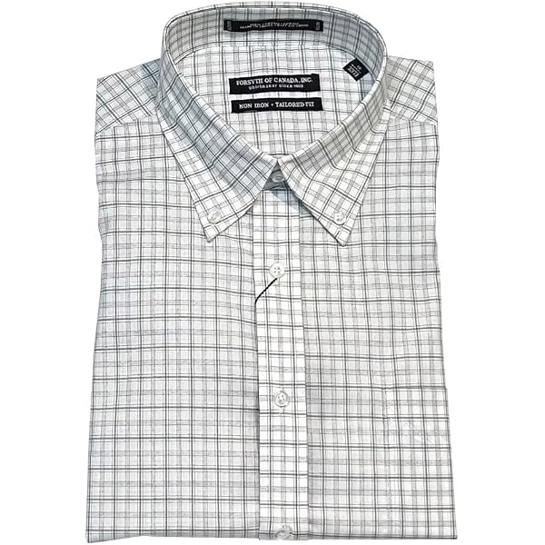 Forsyth of Canada Tailored Fit Non-Iron Long Sleeve Dress Shirt (US, Neck  Sleeve, 15.5, 32, 33, Cinnamon) at Amazon Men's Clothing store