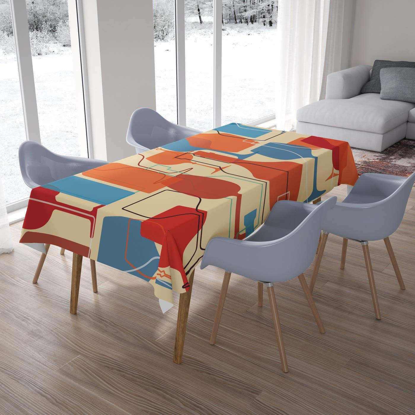 Bonamaison Kitchen Decoration, Tablecloth, 140cm x 200cm - Designed and Manufactured in Turkey