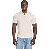 GUESS Men's Short Sleeve Olin Textured Knit Polo