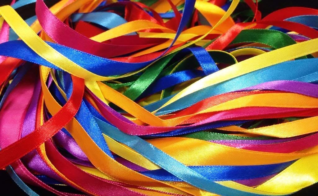 Glitterati 40 metre Satin Ribbon Pack Mixed with Assorted Colours in Satin, 2.5 m x 2 Widths x 8 Assorted Colours