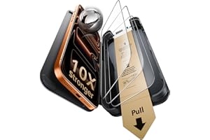 ESR Accessory Glass by Corning™ 3 Pack 9H+ Glass for iPhone 17 Pro Max Screen Protector, with AR Anti-Reflective Technology, Military Grade Shatterproof & Durable with UltraFit Tray