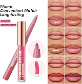 HQDA 12 Pcs Hydrating Lip Oils + Lip Liner Pencil Set Nude Lip Gloss view 4