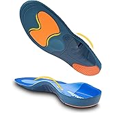Plantar Fasciitis Relief Men Women 240lbs High Arch Support Inserts Orthotics Insoles for Pain Relief, Flat Feet, Over-Pronation for Standing All Day