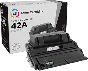 LD Compatible Toner Cartridge Replacement for HP 42A Q5942A (Black)