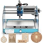 Genmitsu 3018-PROVer V2 CNC Milling Machine, Desktop CNC for Beginner with Limit Switches & Emergency-Stop, Upgraded Z Axis A