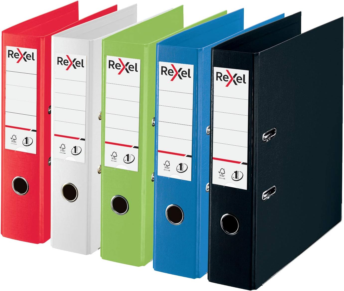 Rexel Choices, A4 Lever Arch File, 75 mm Spine, 500 Sheet Capacity, Plastic Cover, File Folder, 2115502, White - Image 4
