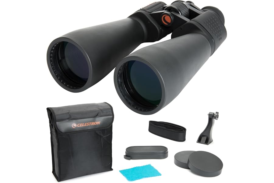 Celestron SkyMaster 25x70 Binoculars – Powerful Binoculars for Detailed Long-Distance Viewing and Binocular Astronomy – Multi-Coated Optics – Tripod Adapter & Carrying Case