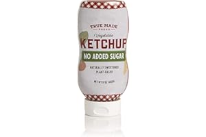 True Made Foods Vegetable No Added Sugar Ketchup, Paleo Certified, Keto, Whole30, Non-GMO 18 oz, Pack of 6