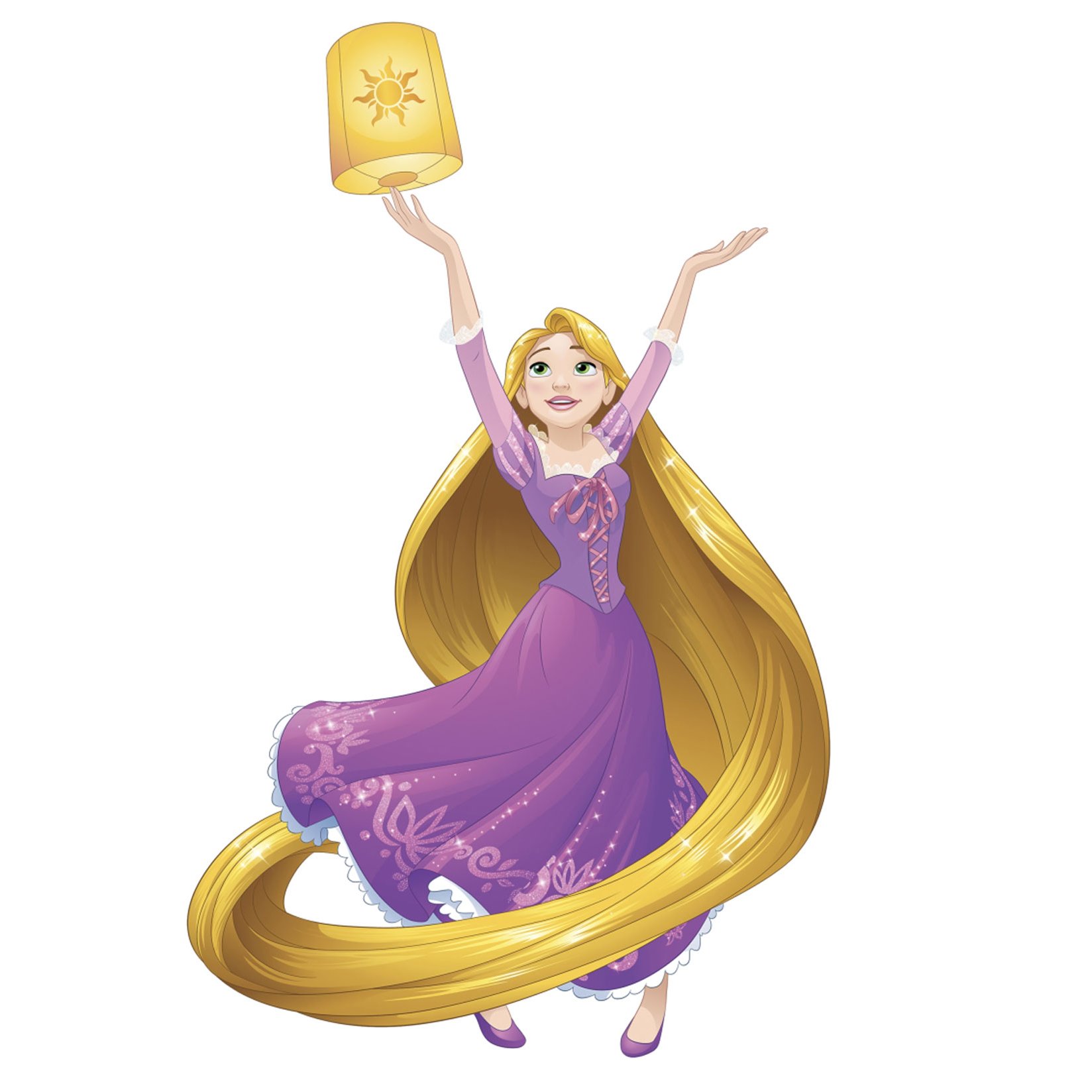 Thedecofactory RMK3208GM Disney Sparkling Rapunzel Peel and Stick, Vinyl, Multi-Colour, 104 x 46 x 0.1 cm