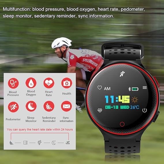 Kivors Pulsera Deportiva Inteligente Salud, IP68 Impermeable ...