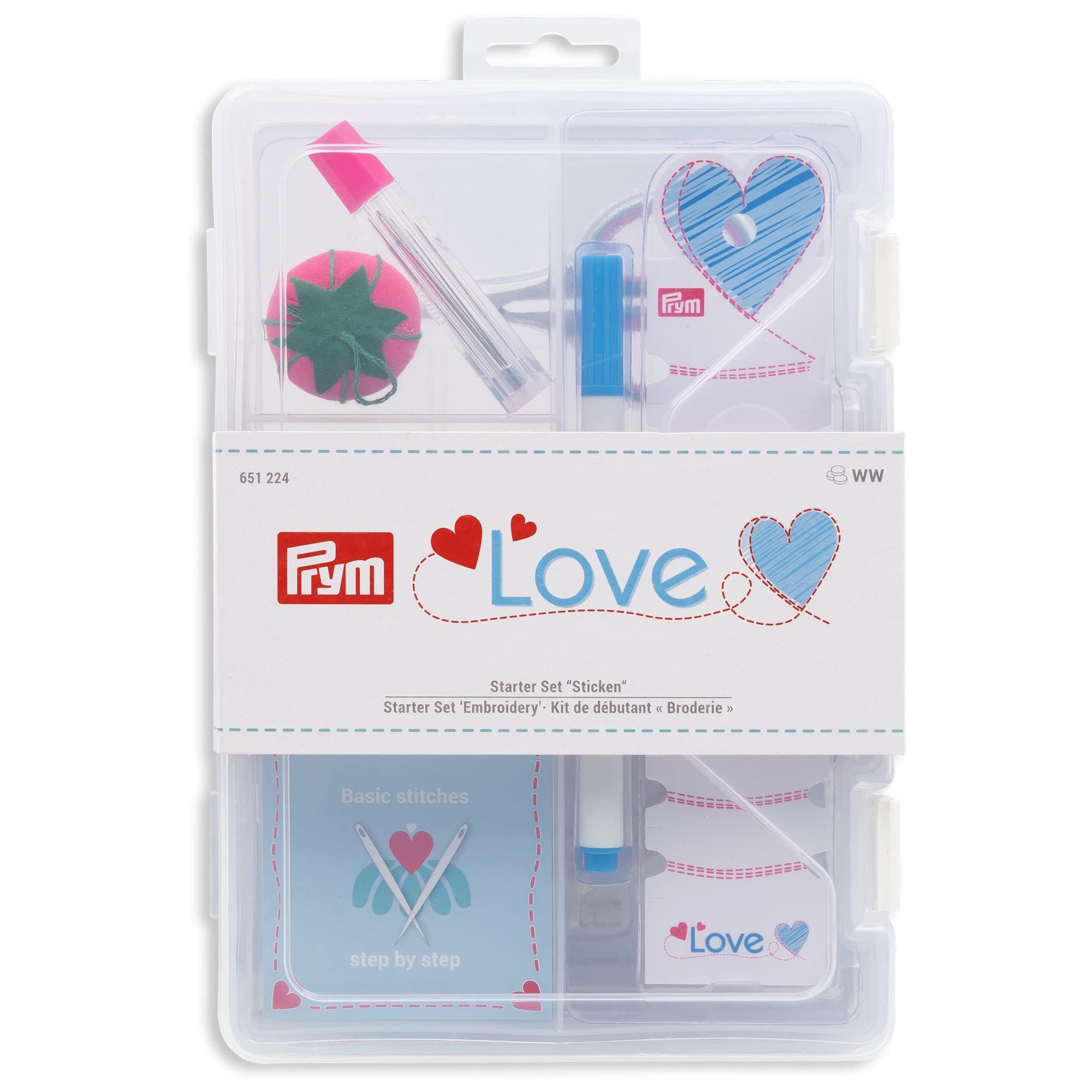 Prym Embroidery Beginner Set, Mulit, One Size
