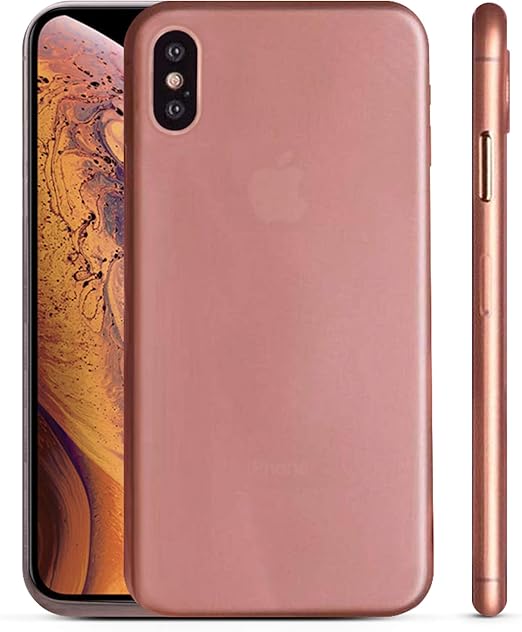 PEEL Ultra Thin iPhone Xs Max Case, Rose Gold Minimalist