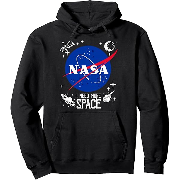 Amazon.com: I Need My Space Hoodie - NASA Logo Hoodie Pullover