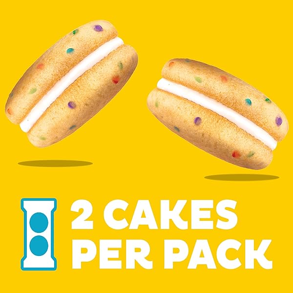OREO CAKESTERS CONFETTI CAKE SOFT SNACK CAKES, 5-2.02 OZ SNACK PACKS