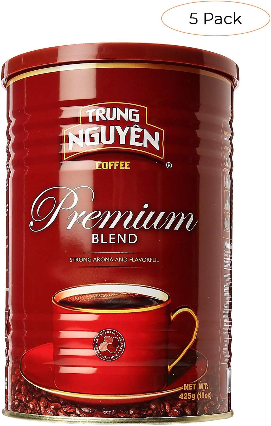 Trung Nguyen Vietnamese Coffee - 15 Oz Can (Fivе Расk)