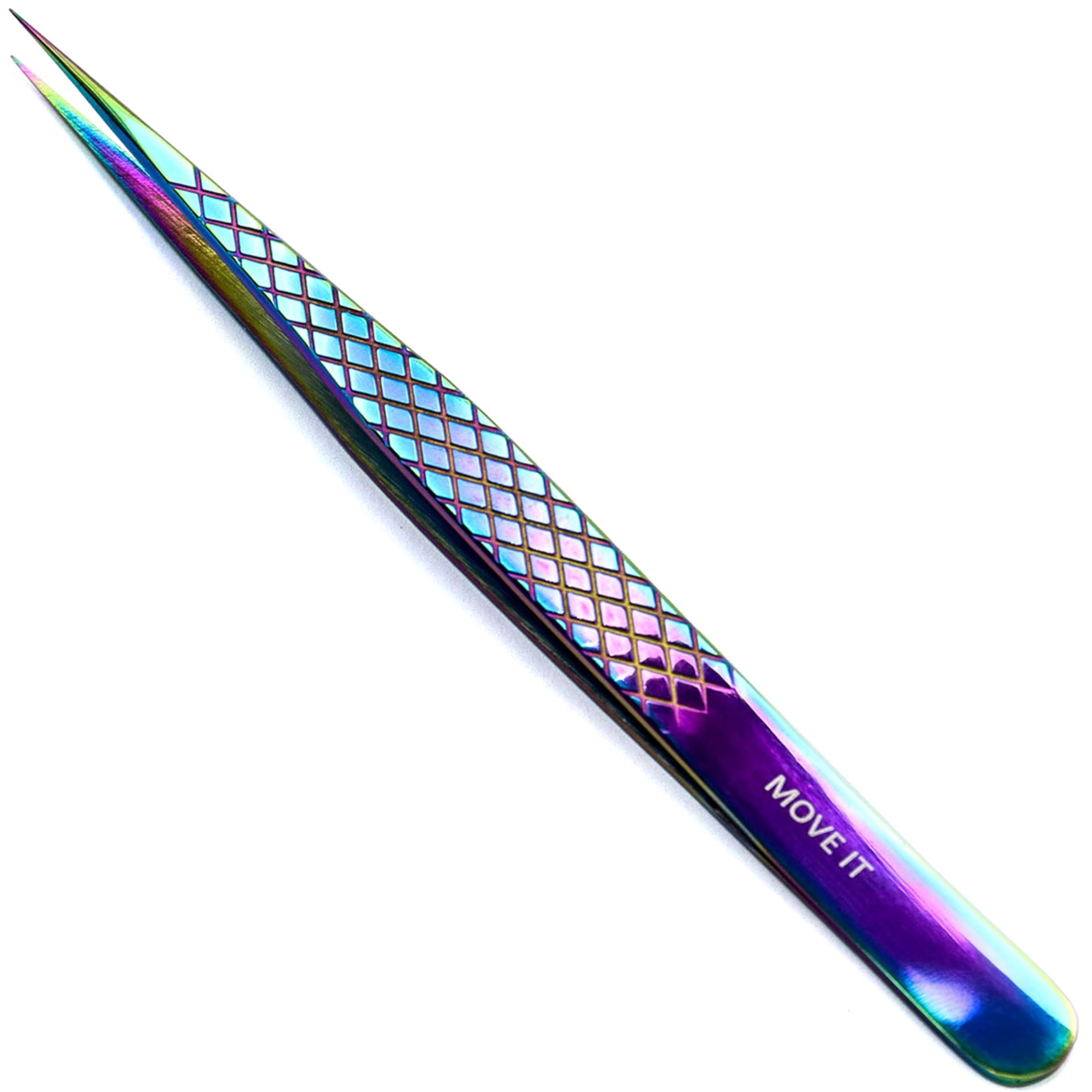 LLBA Lash Tweezer Professional Volume False Lash Application Tool | Multi Shapes & Purposes Tweezers | Non-Slip Grip Tweezers for Volume, Isolation & Classic Lashes (Galaxy, Move It Classic)