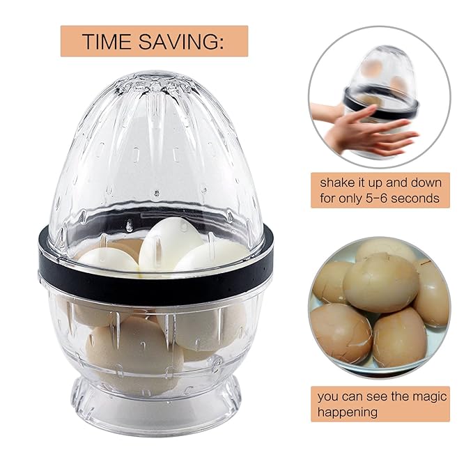 LeSB - Pelador de huevos (5 huevos duros en 10 segundos) Pelador ...