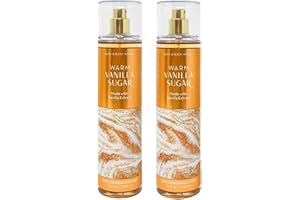 Bath & Body Works Fine Fragrance Mist, Set of 2 Bottles, 8oz Per Bottle (Warm Vanilla Sugar)