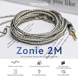 Linsoul Tripowin Zonie 2M IEM Cable 16 Core Silver Plated Earphone Cord view 2