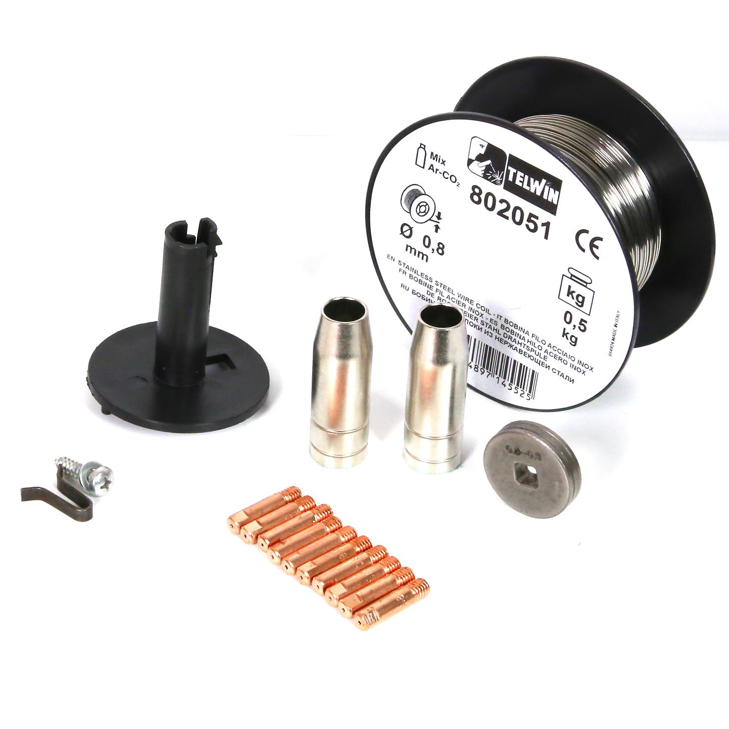 Telwin Lost Cylinder Steel Welding Kit, Inox, multi-coloured, 1