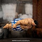 Jada Street Fighter II E. Honda 6" Tall Action Figure Fully Articulated view 6