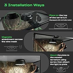 LuminPacific LED Reptiles Light with Remote, UVA