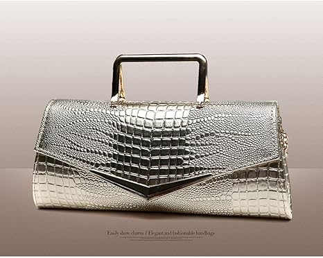 Amazon Co Jp ハンドバッグの女性のクラッチファッションハンドバッグレディースクラッチ バッグパーティバッグ気質ショルダーメッセンジャーバッグ結婚式財布カクテルパーティークラッチ Color Silver ホーム キッチン