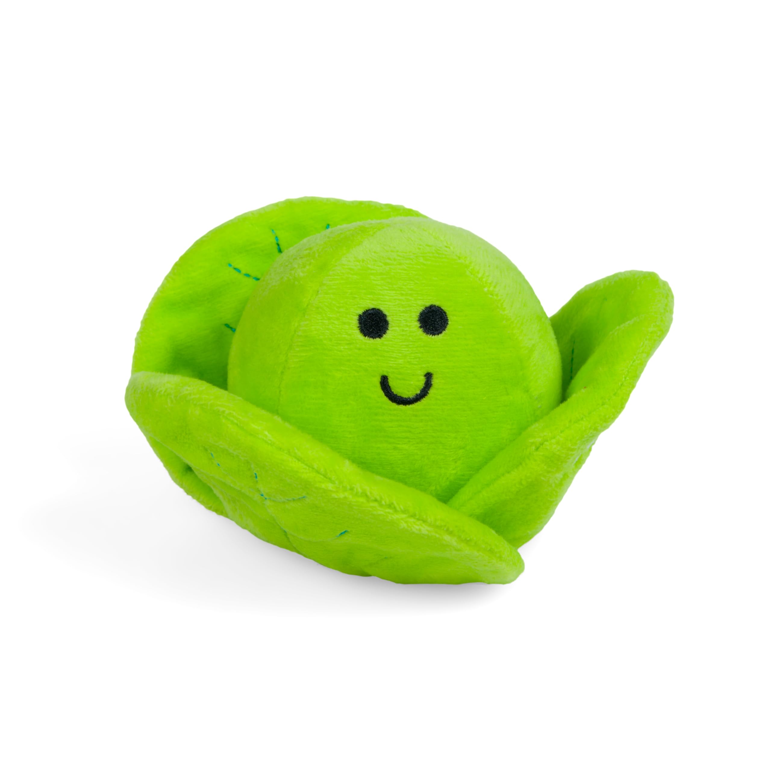 Petface Christmas Brussel Sprout, Plush Dog Toy with Built-In Squeaker (Pack of 1)