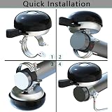 Greallthy Bike Bell Retro Sturdy 22.2-28.6 mm Clear Long Sound Anti Rust view 5