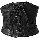 Alivila.Y Fashion Womens Faux Leather Steampunk Sexy Underbust Waist Belt Corset