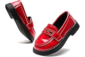 Mybozz Kids Dress Shoes Girl’s Boy’s Oxford Shoes Slip On School Uniform Shoes