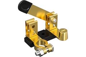 AIKYCIU Top Post Battery Disconnect Switch 12V 24V, Battery Cut Off Shut Off Switch for Car Marine Boat RV ATV (Negative, Vertical)