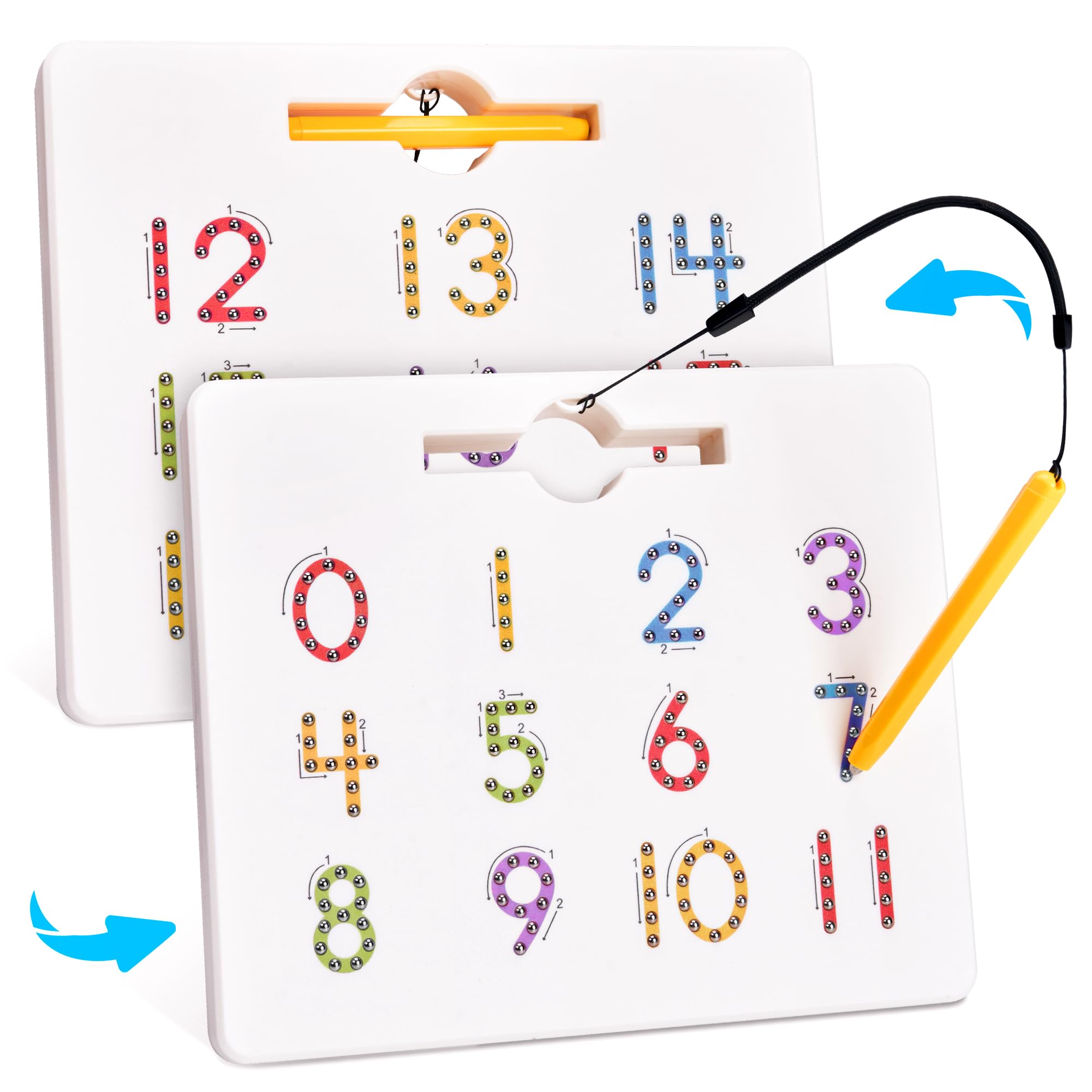 GAMENOTE Magnetic Number Tracing Board, 2 in 1