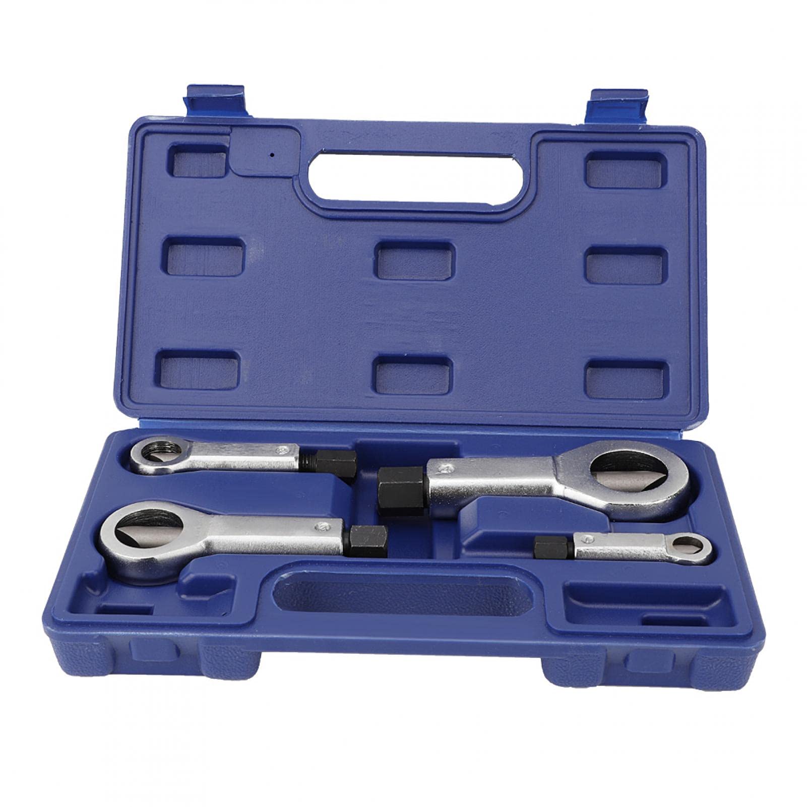 RANNYY Nut Splitter, 4Pcs Nut Splitter Broken Damaged Corroded Stuck Nut Cutter Remover Extractor Tool 9‑27mm