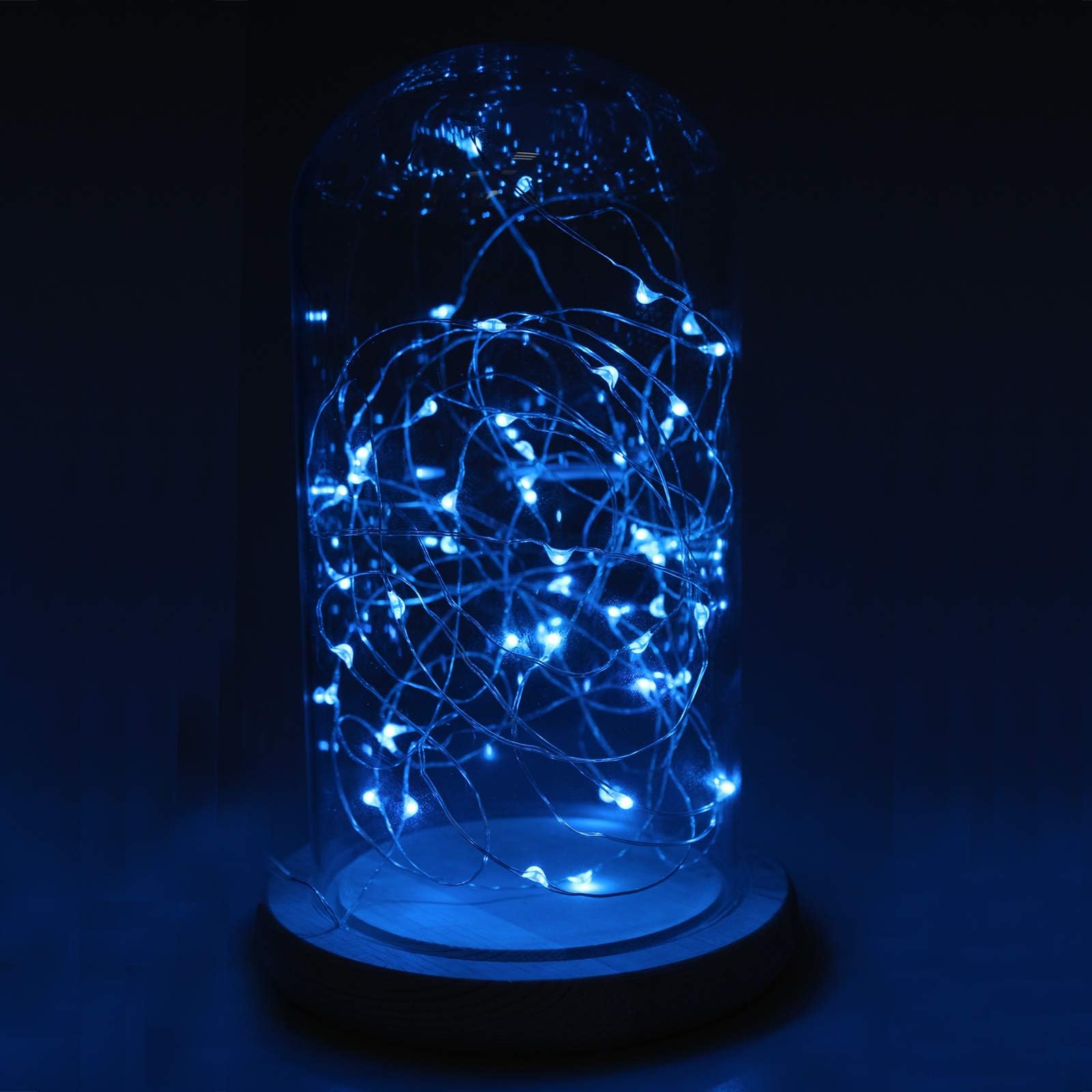 Christmas LED String Fairy Lights - Battery operated - 2m 3m 5m &10 metres (Blue, 10 Metre)