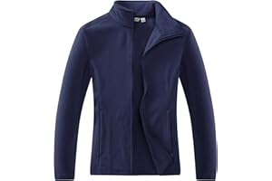 Outdoor Ventures Women's Lightweight Warm Zip Up Long-Sleeve Soft Polar Fleece Jacket for Fall Winter