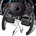 Jaronx Compatible with BMW Magnetic Paddle Shifter M3 M4 M5 3' F30 G20/5' G30/7' G11/X1 F48/X3 F25 G01/X4 F25 G02/X5 F15 G05/X6 F16 G06/X7 G07,Steering Wheel Carbon Fiber Paddle Shifter Extension