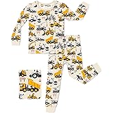 babee Reshinee Bamboo Viscose Toddler Pajamas Boys Girls Baby 12M-8Y Pjs Sets Kids Snug fit 2pcs Long-Sleeve Sleepwear