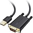 Cable Matters Cable adaptador USB a serie (USB a RS232, USB a DB9) de 3 pies