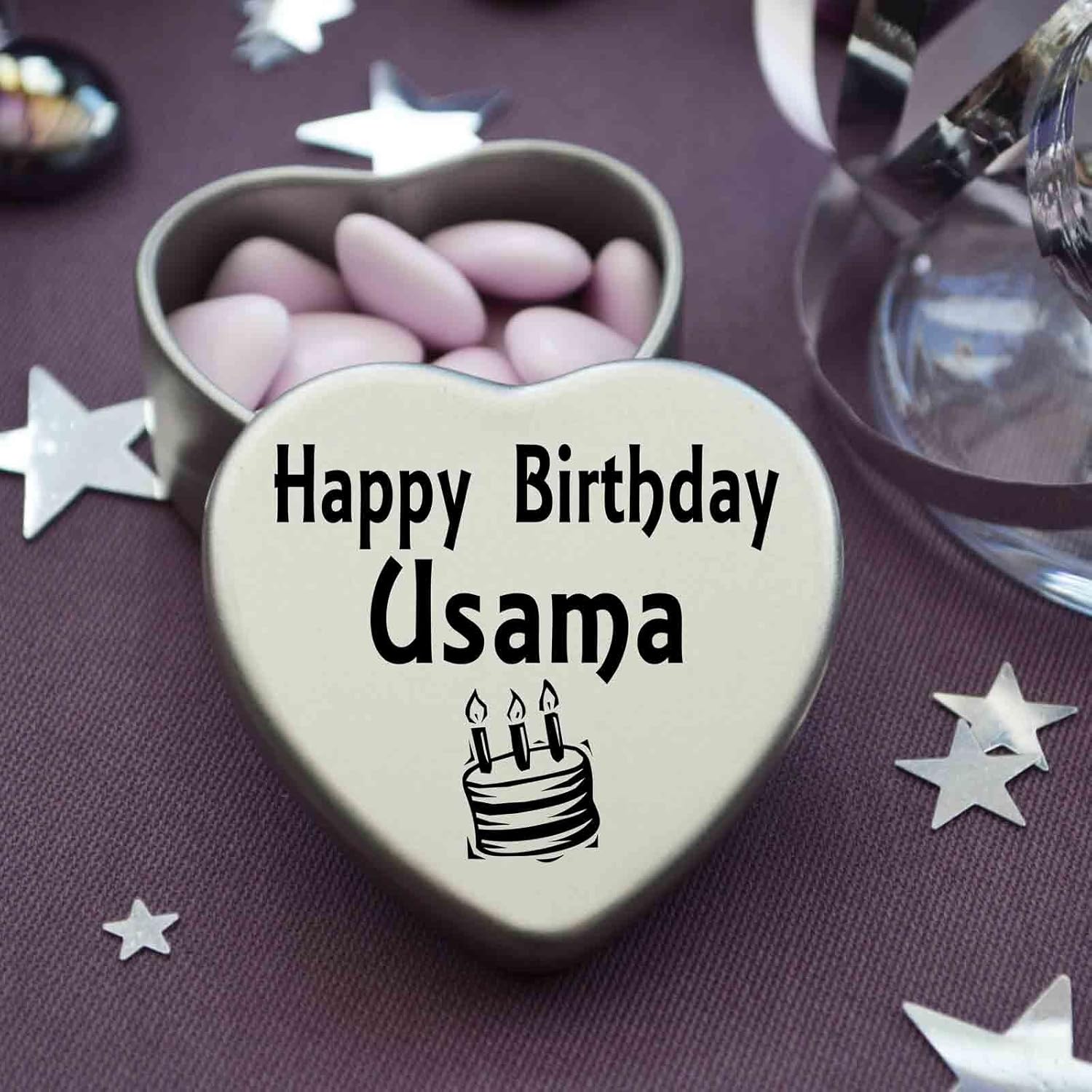 Valentine Card Design Happy Birthday Usama Card